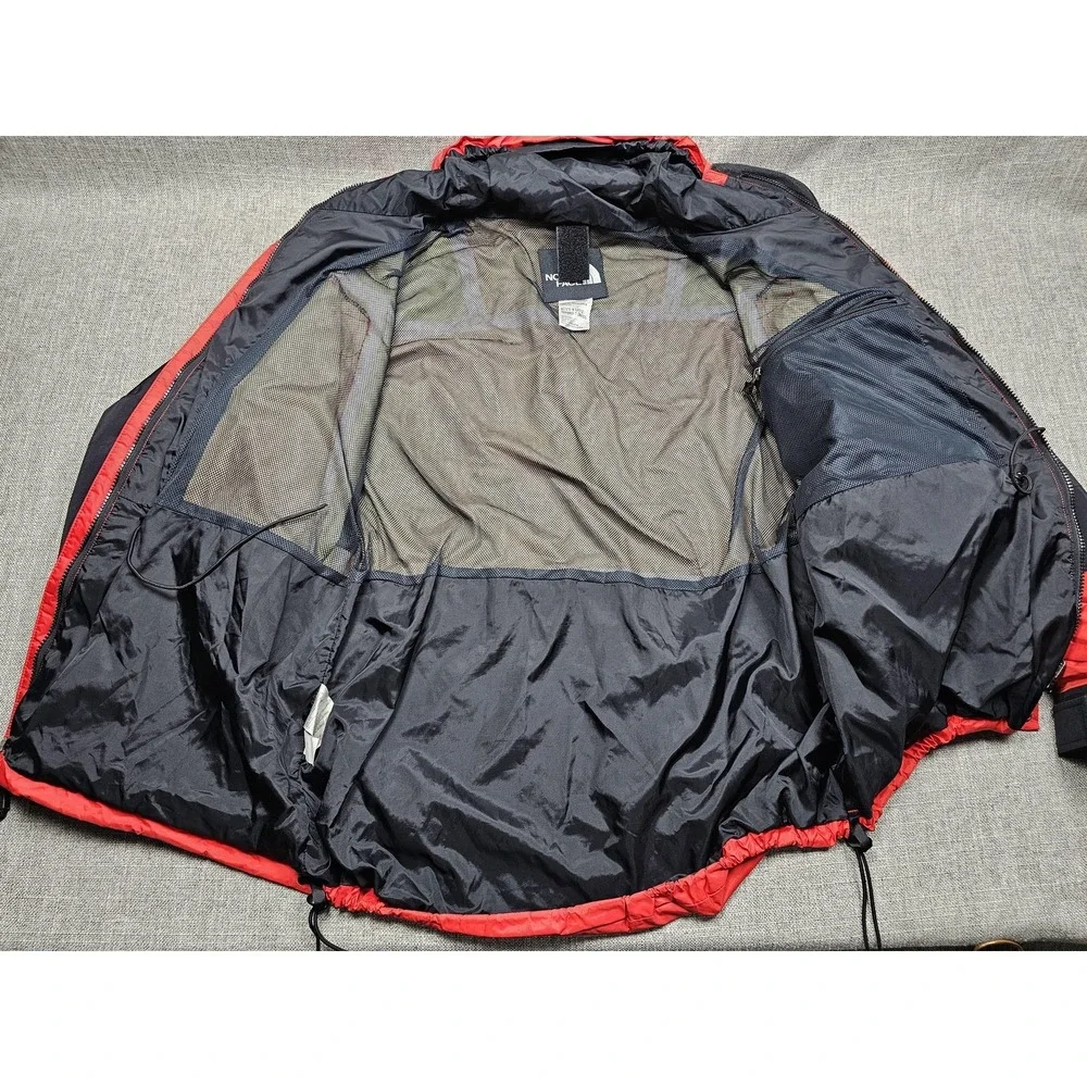 The North Face Jacket Mens XL Red Black Gore-Tex Hooded Ski Parka Nylon Outdoor